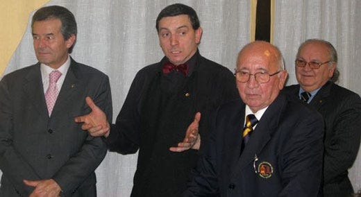 Da sinistra: Antenore Toscani, Marco Falconi, Italico Sana, Renato Hagman