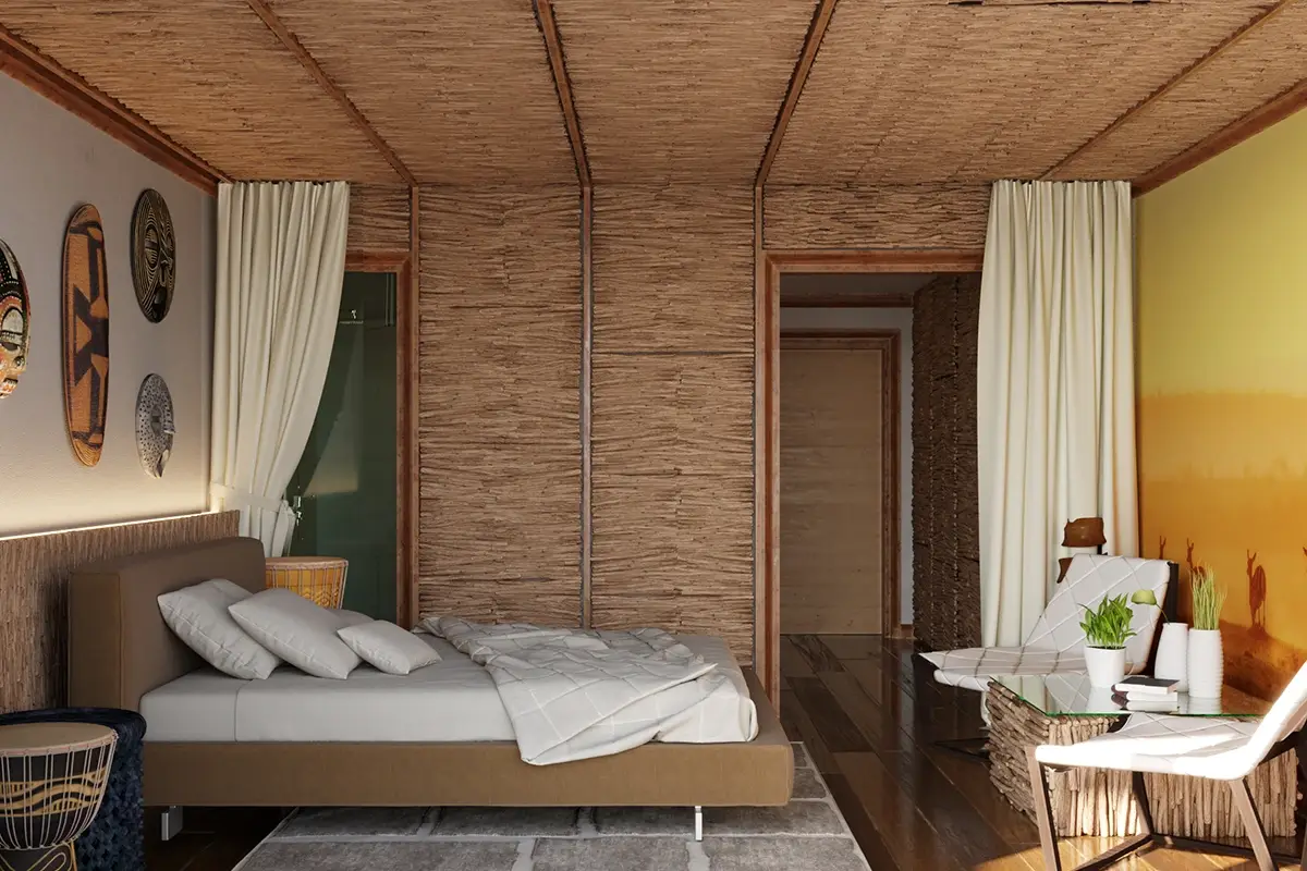 La suite Africa del Manna resort Manna Resort da finire