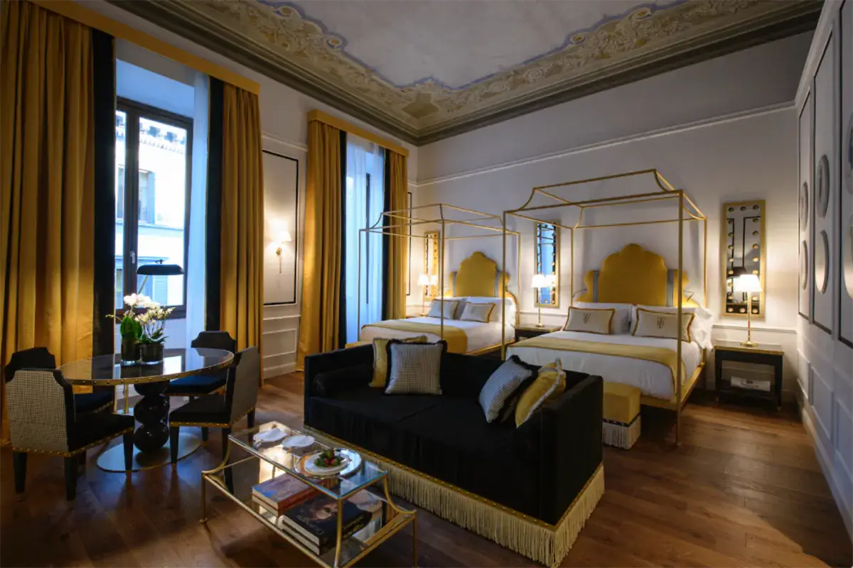 Una stanza dell'hotel Il Tornabuoni di Firenze in apertura a ottobre AG Group e Hyatt Hotels, partnership per la crescita a Roma e Firenze