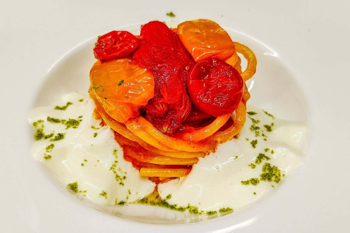 Nello scenario dei Monti Lattari ad Agerola il ristorante La Corte degli Dei