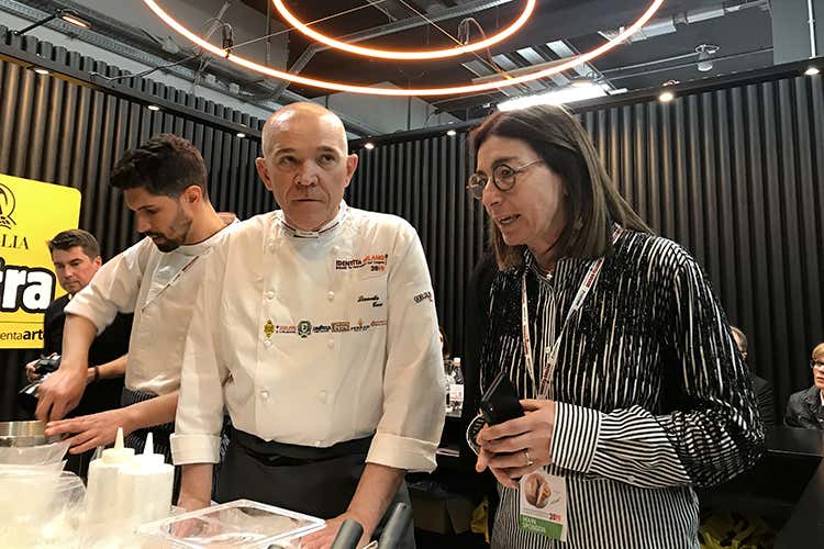 Lionello Cera e Chiara Quaglia (Agricoltori, pizzaioli e consumatori Petra Molino Quaglia valorizza la filiera)