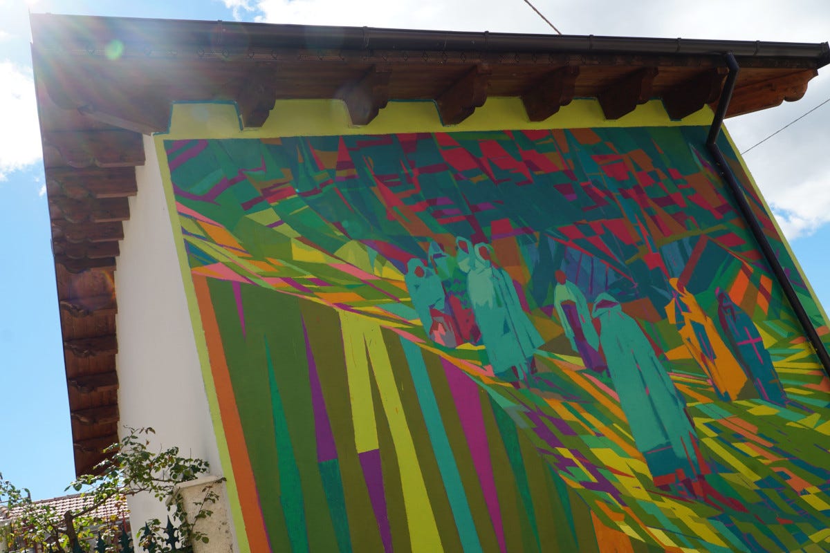 Il nuovo murale di Zoer e Giovanni Anastasia Ad Aielli il nuovo eco-murale di Negroni
