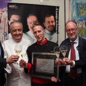 Da sinistra: Aimo Moroni, Fabio Sgr&ograve; e Edoardo Raspelli