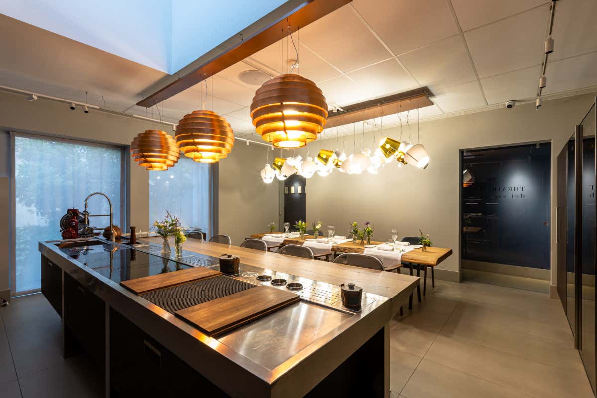 La sala privata de Il Luogo di Aimo e Nadia