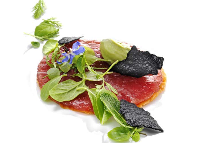 (Al Ristorante Castello di Fighine Heinz Beck presenta chef Soletti)