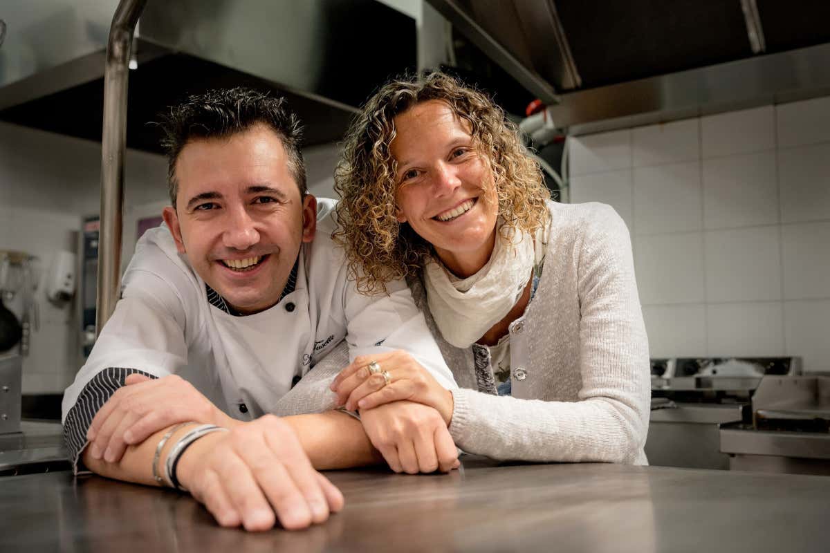 Massimiliano Tusetti insieme alla moglie Sara