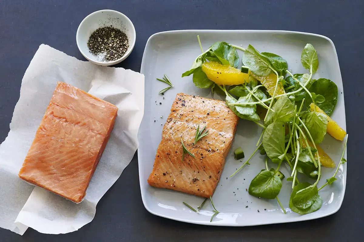 Salmone selvaggio dell'Alaska