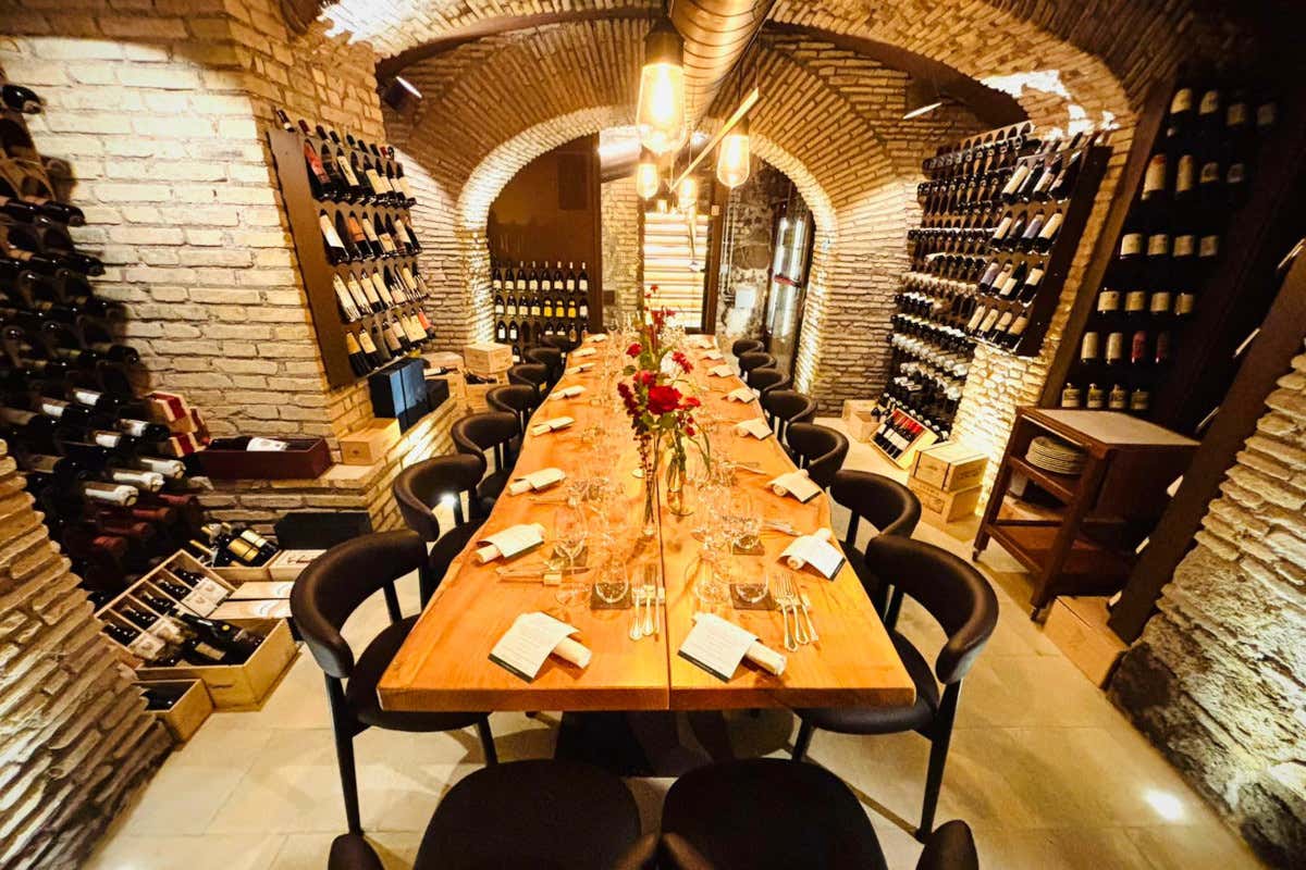 La nuova cantina del ristorante Alfredo alla Scrofa