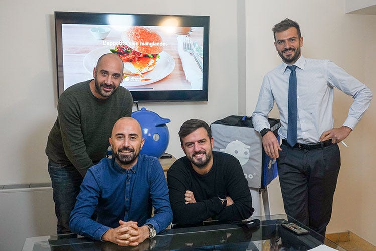 Il board societario di Alfonsino - Il food delivery italiano cresce Alfonsino conquista 250mila clienti