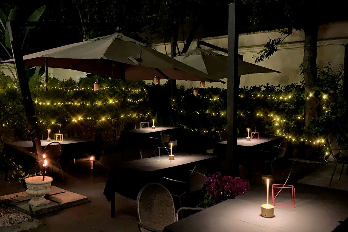 Il giardino All'Aria Da All'Oro diventa All'Aria, il menu dello chef Di Giacinto in giardino