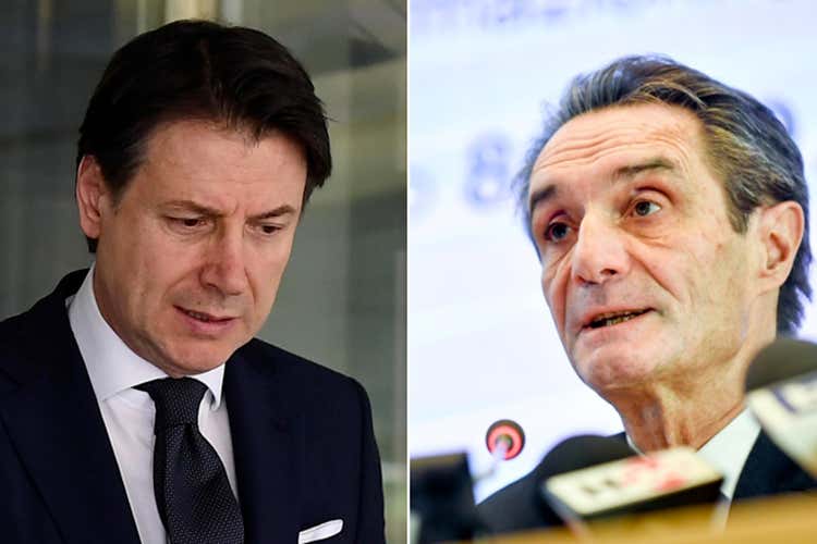 Giuseppe Conte e Attilio Fontana - L'allarmismo della politica uccide più del coronavirus