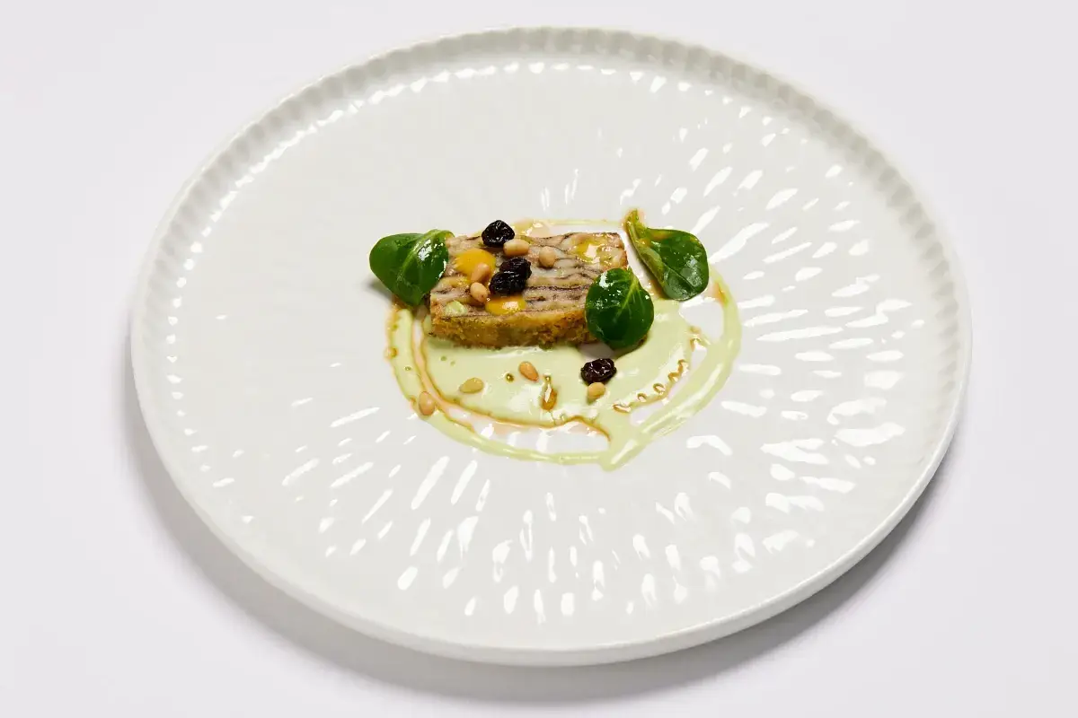 Un piatto della verticale Fano, al ristorante AlMare via alle verticali di pesce