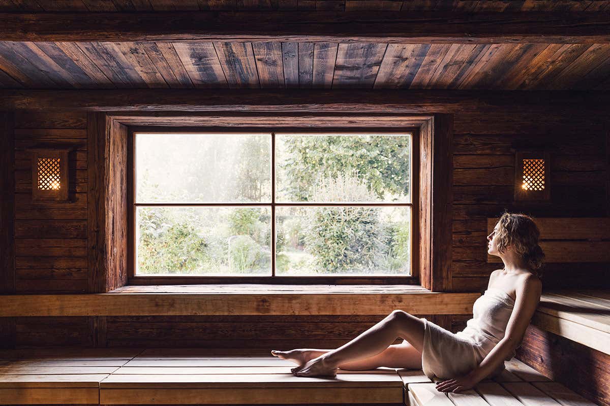 Sauna (foto: Daniel Zangerl) Alpenpalace, dove s'incontrano relax, benessere, alta cucina e le montagne incontaminate