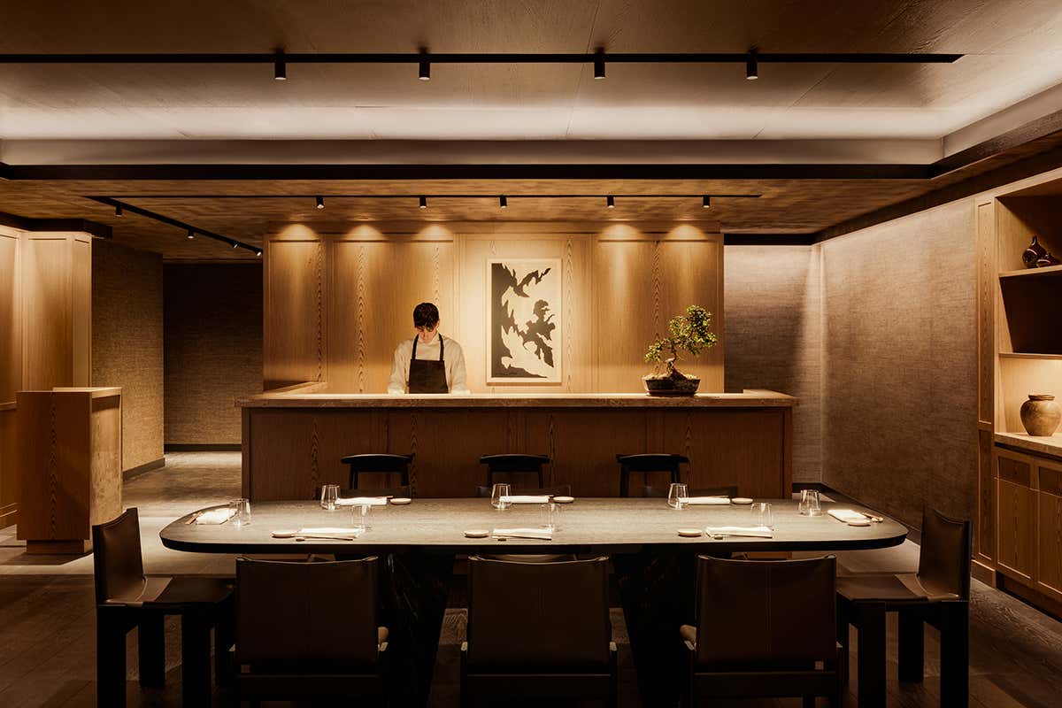 Lo chef table del ristorante Enju