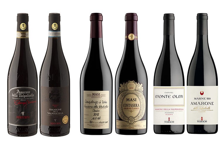 In degustazione tre vini del 2015 e tre che rappresentano il vino icona delle aziende I vitigni storici dell’Amarone Come influenzano lo stile del vino?