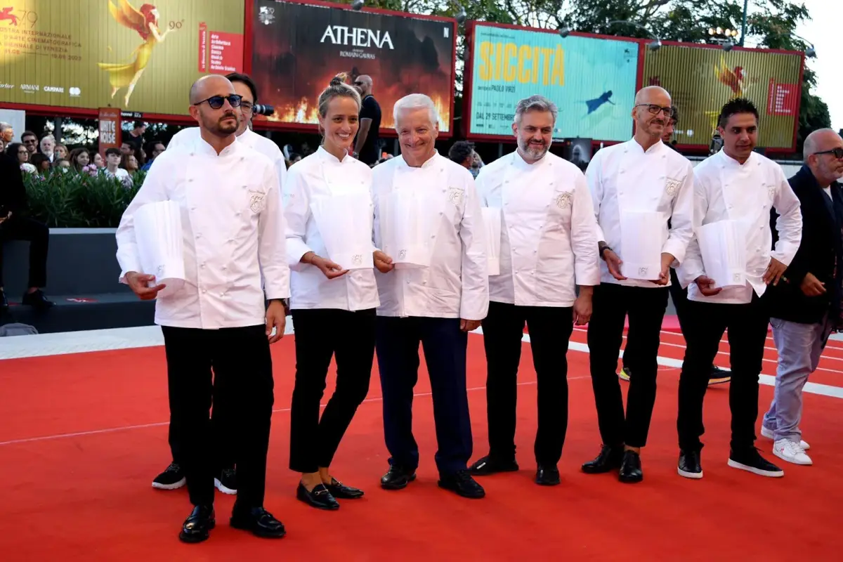Gli Ambasciatori Pasticceri dell'Eccellenza Italiana sul red carpet del Festival di Venezia