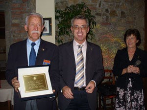 Da sinistra Silvano Facchinetti, Aldo Carminati e Rosanna Martinelli