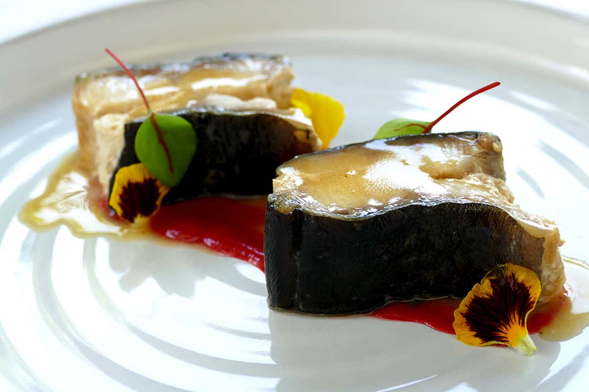 Anguilla, bisque di scampi e lamponi A tavola a Biella? Matteo, una garanzia