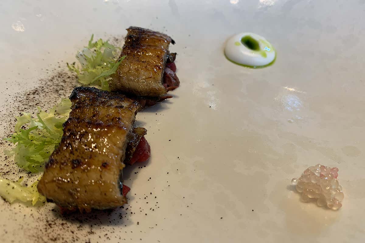 Anguillla, tataki di manzo e liquirizia Degustare lo Champagne attraverso i sensi