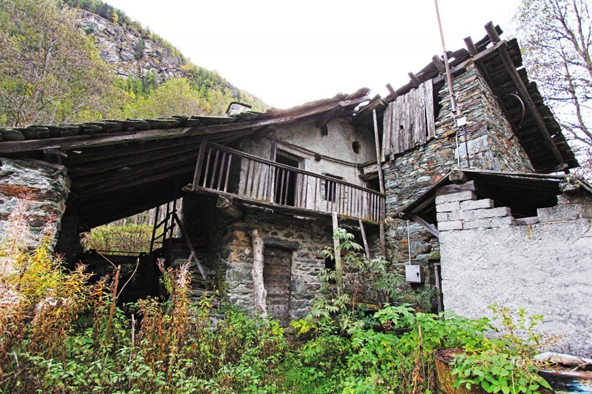 segheria in disuso nella Val d’Ayas. Fonte: IVIPRO 