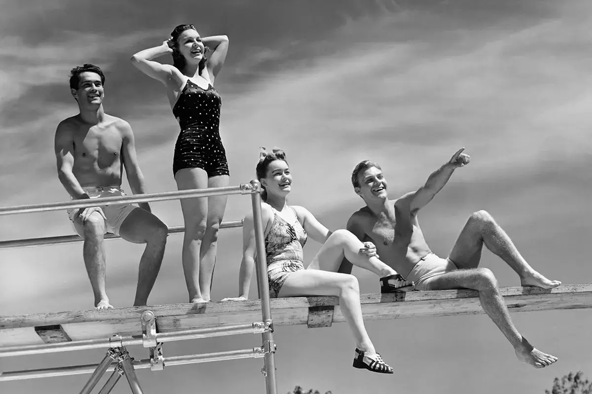 Tutti al mare negli anni '50 