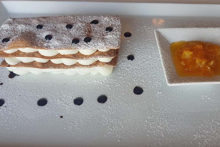 Millefoglie di ricotta (All’Antica Filanda la cucinaè un affare di famiglia)
