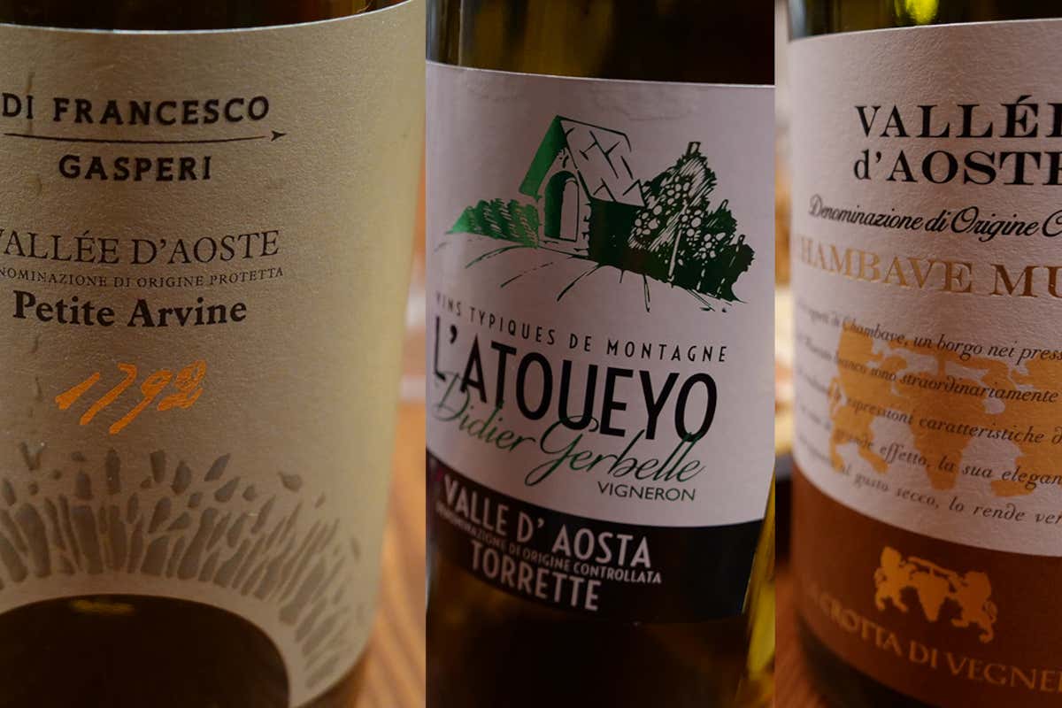Le etichette degustate Quelle viti abbracciate dai castelli in Valle d’Aosta