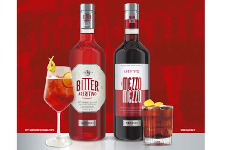 Il nuovo aperitivo di Nardini Mezzoemezzo e Bitter, è restyling Il nuovo aperitivo di Nardini Mezzoemezzo e Bitter, è restyling