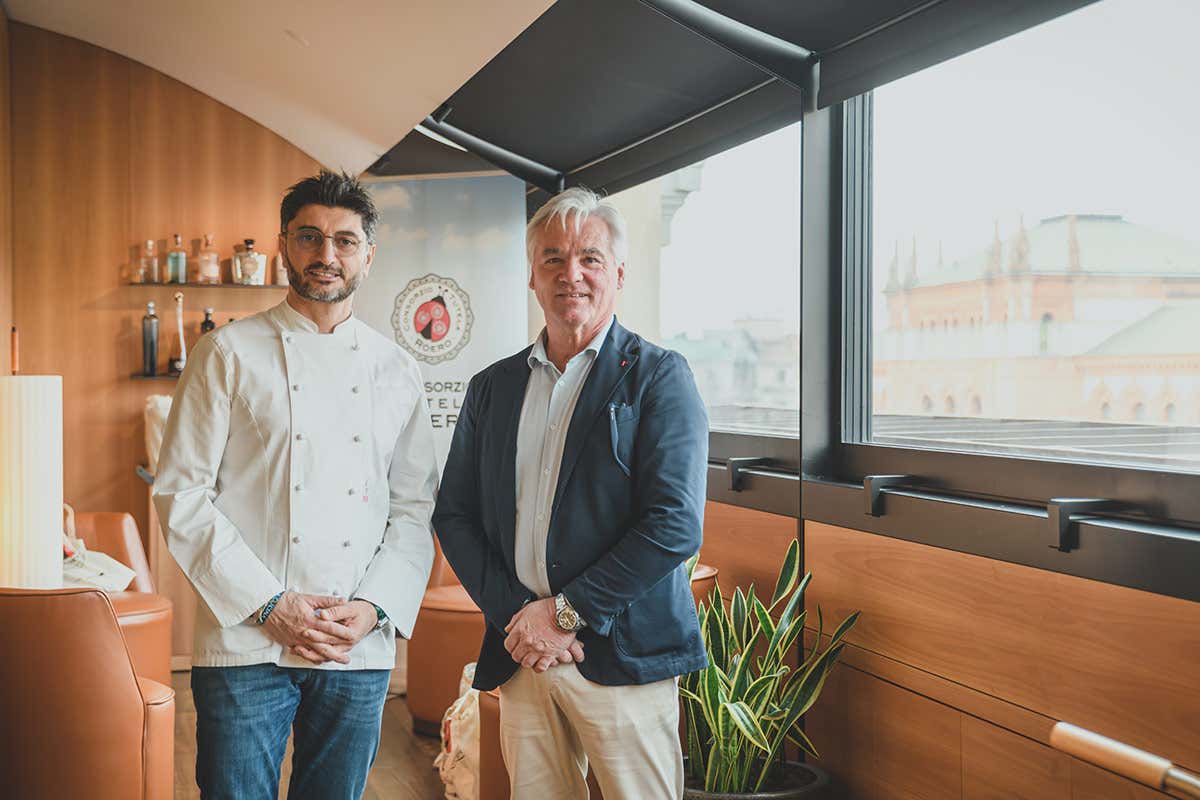 Andrea Aprea e Massimo Damonte, presidente del Consorzio di Tutela Roero