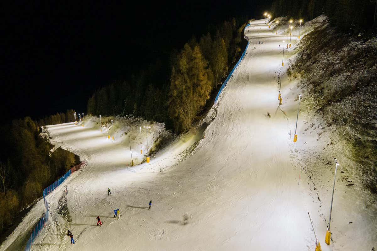 La pista illuminata pi&ugrave; lunga d'Europa 