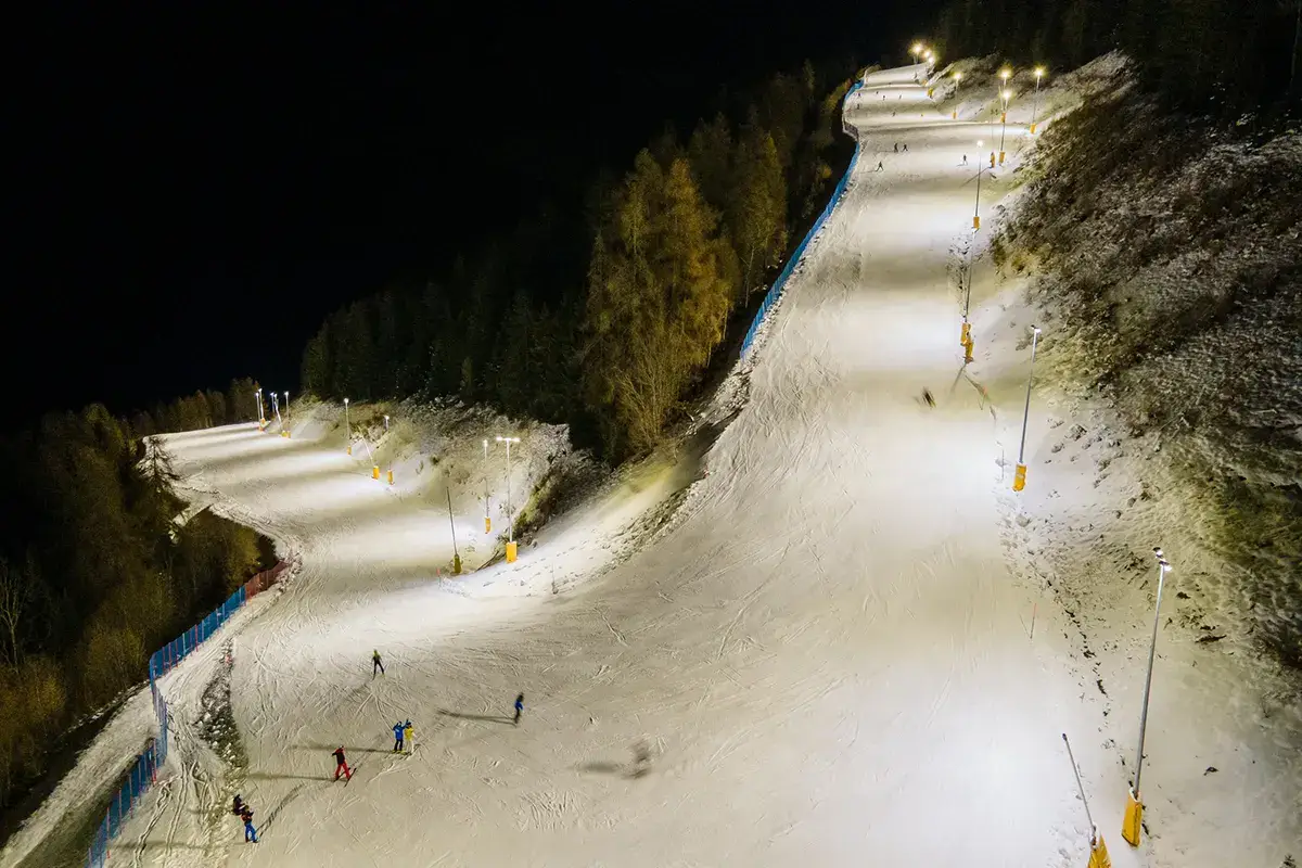 La pista illuminata pi&ugrave; lunga d'Europa 