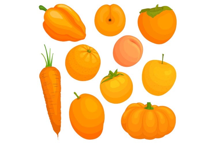giallo e arancione aiutano il sistema immunitario digerire, il viola è diuretico e il bianco combatte il colesterolo. Che colore mangi? Ecco proprietà e vantaggi