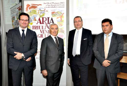 Da sinistra: Mario Cicchetti, Giuseppe Villani, Sergio Bolzonello e Agostino Maio Da sinistra: Mario Cicchetti, Giuseppe Villani, Sergio Bolzonello e Agostino Maio