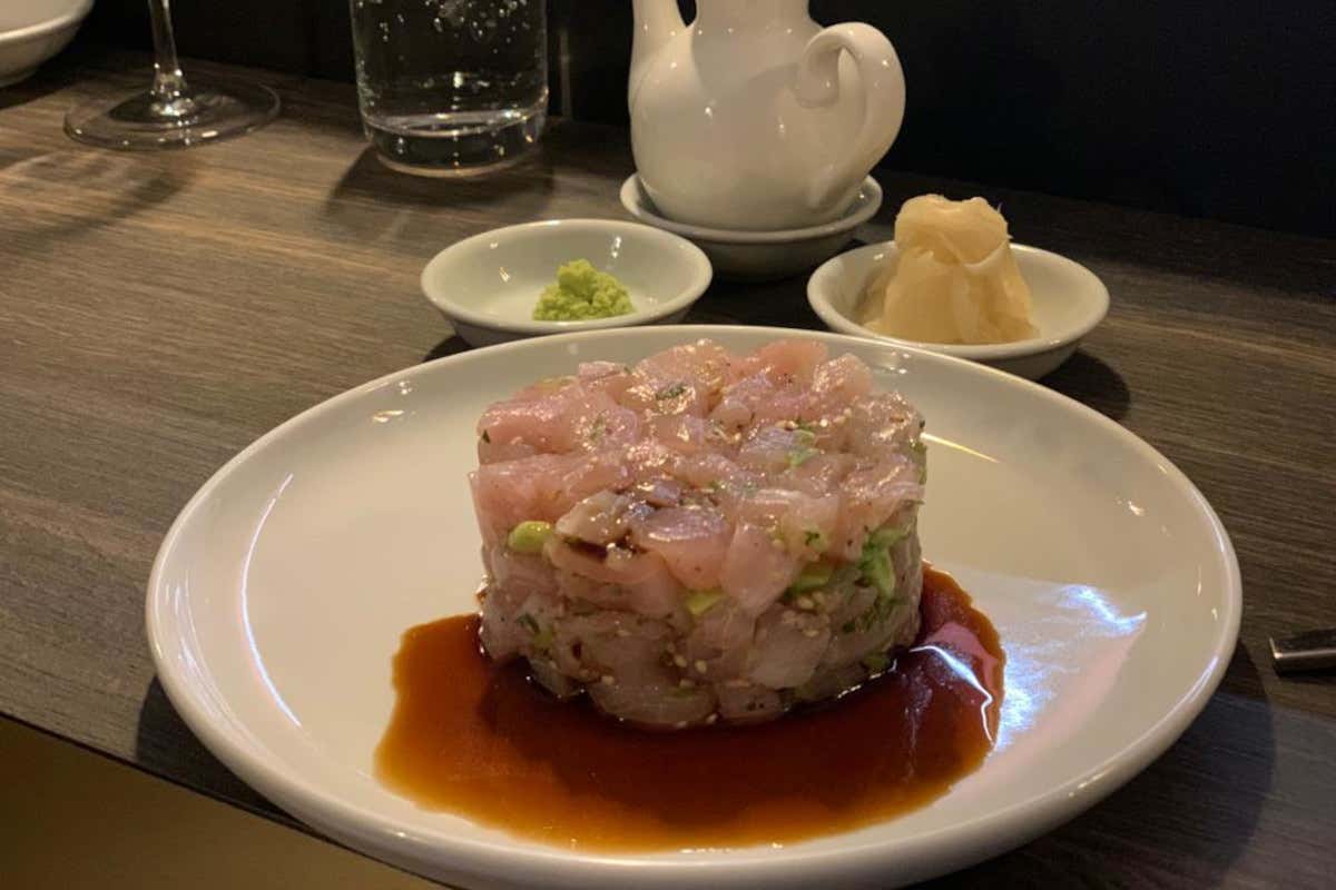 Tartare di ricciola  Armonico, dove mangiare dell'ottimo sushi a Milano