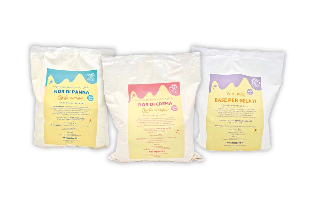 Ar.pa Lieviti, presenti nel catalogo anche tre miscele per le gelaterie Ar.pa Lieviti, presenti nel catalogo anche tre miscele per le gelaterie