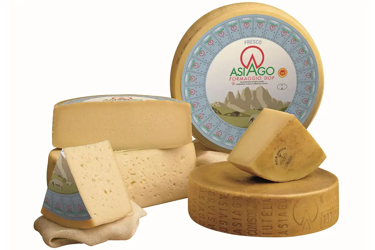 Asiago Dop Fresco e Stagionato Asiago Dop,&nbsp; 16,7% l&rsquo;export nel primo semestre 2021