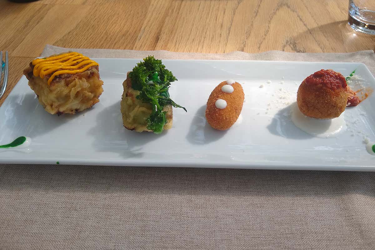 Doje frittur, gli assaggi di Simone De Gregorio La Bolla, ristorante con annesso albergo Doje frittur, gli assaggi di Simone De Gregorio La Bolla, ristorante con annesso albergo