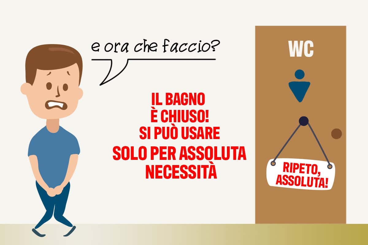 Tempo di pipì al ristorante Quando la legge è da dementi