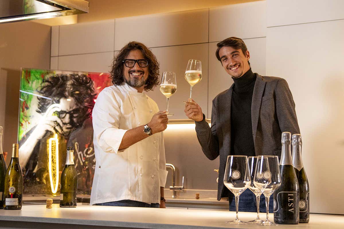 Alessandro Borghese e Lorenzo Sonego Smash di Asti Spumante e Moscato d'Asti: bollicine ufficiali delle Atp Finals di Torino