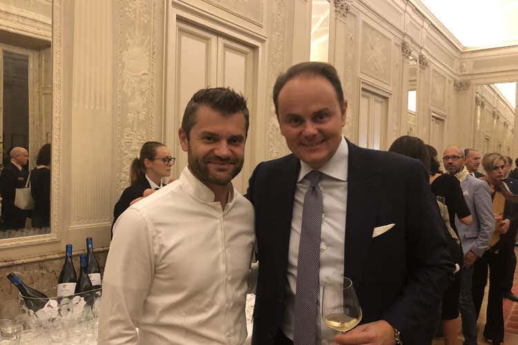 Enrico Bartolini e Matteo Lunelli (Auritea, l’ultima novità di Tenute Lunelli Un Cabernet Franc già icona dell’azienda)