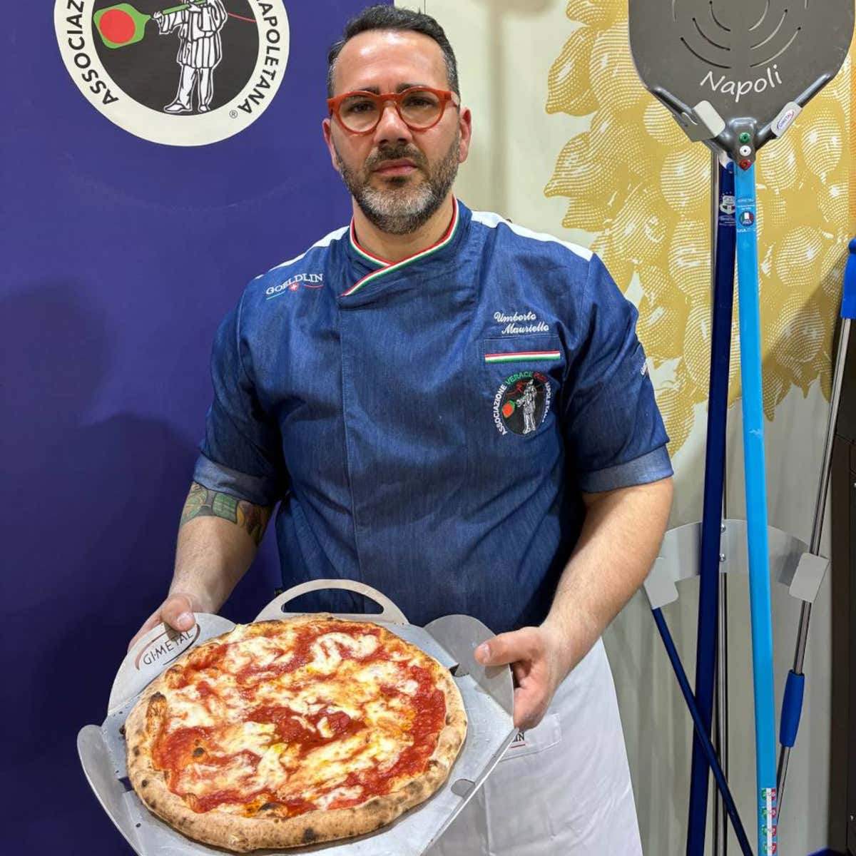 Umberto Mauriello utilizza un impasto speciale realizzato con l'acqua sulfurea delle Terme di Telese