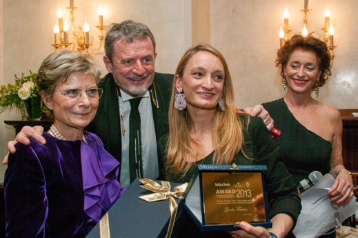 da sinistra: Gigliola Simonetta Varnelli, Alberto Lupini, Giada Farina e Annamaria Tossani