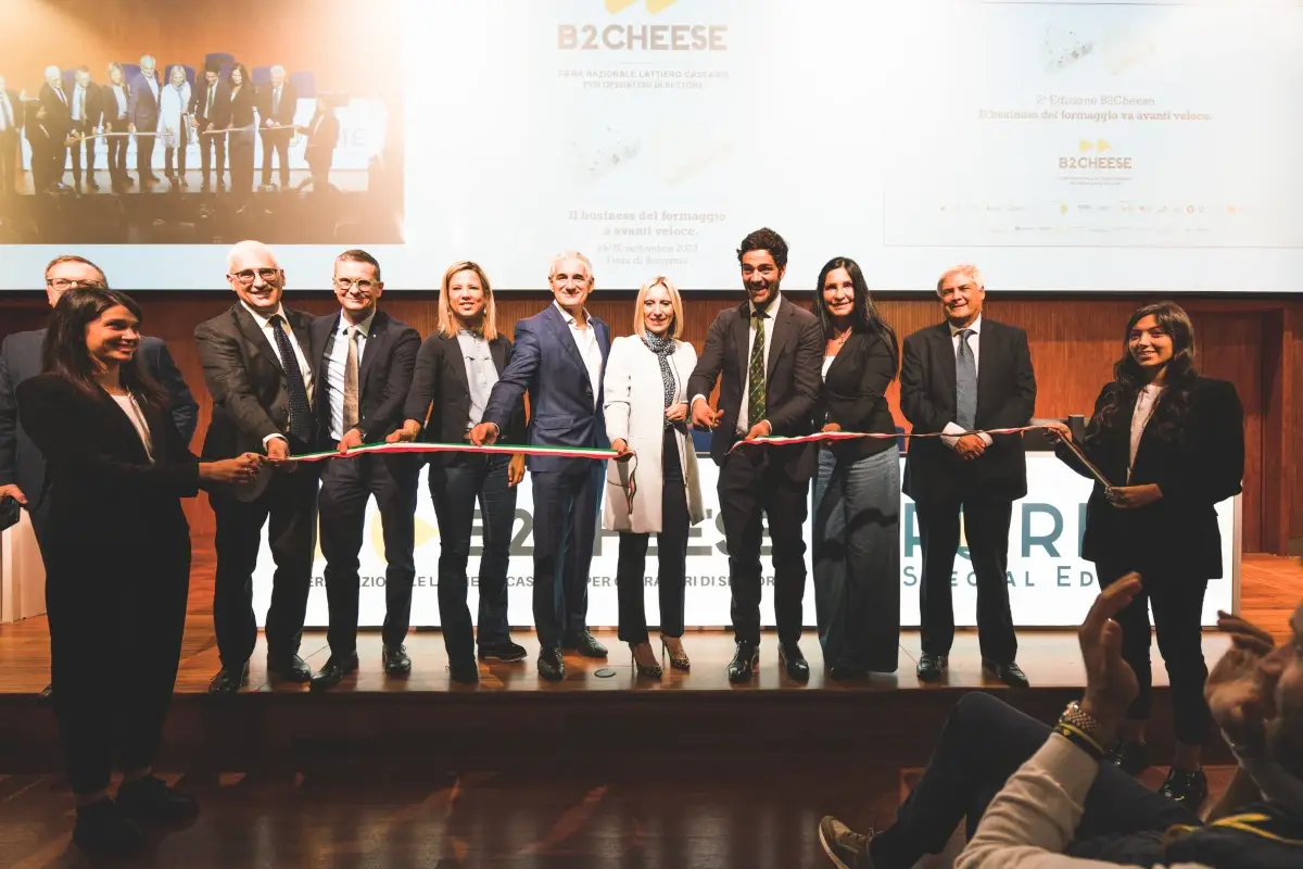 Il taglio del nastro del B2Cheese 2022 &Egrave; partito il B2Cheese, due giorni interamente dedicati al formaggio