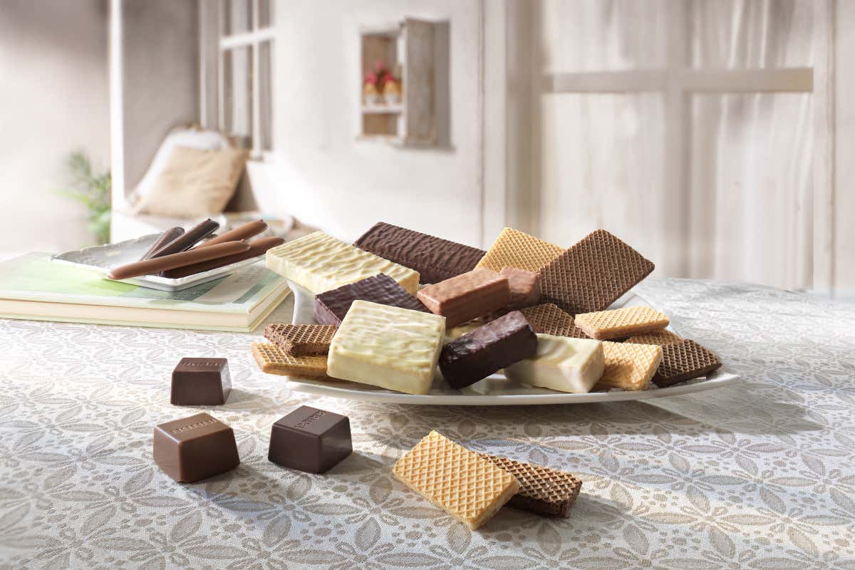 Un assortimento dei vari formati dei wafer di Babbi