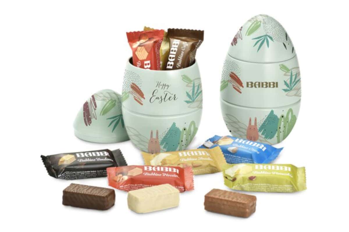 Babbini Easter Edition con fragranti wafer ricoperti di cioccolato e ripieni di crema in gusti assortiti