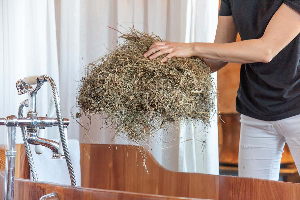 Bagno di Fieno - Romantik Hotel Turm - Foto di Francesca Bocchia Al Romantik Hotel Turm tra bagni di fieno e opere d’arte