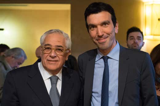 Baldassare Agnelli con il ministro Maurizio Martina
