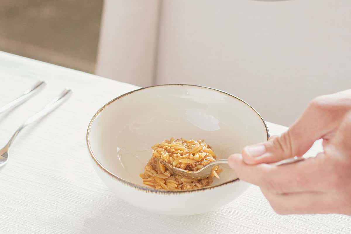 Risone allo scoglio Ai Balzi Rossi tecnica e gusto vanno a braccetto nel piatto