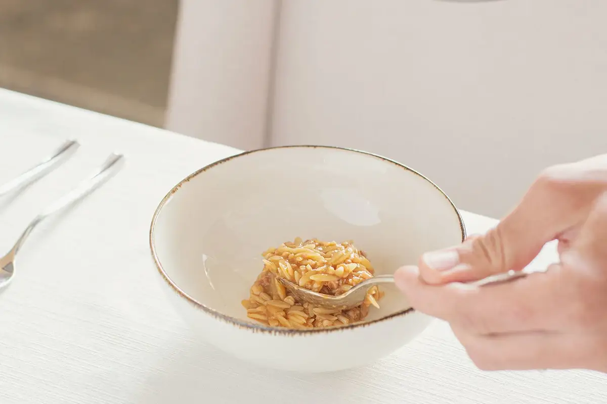 Risone allo scoglio Ai Balzi Rossi tecnica e gusto vanno a braccetto nel piatto