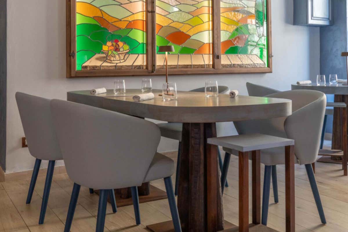 Un tavolo del ristorante Barbagianni